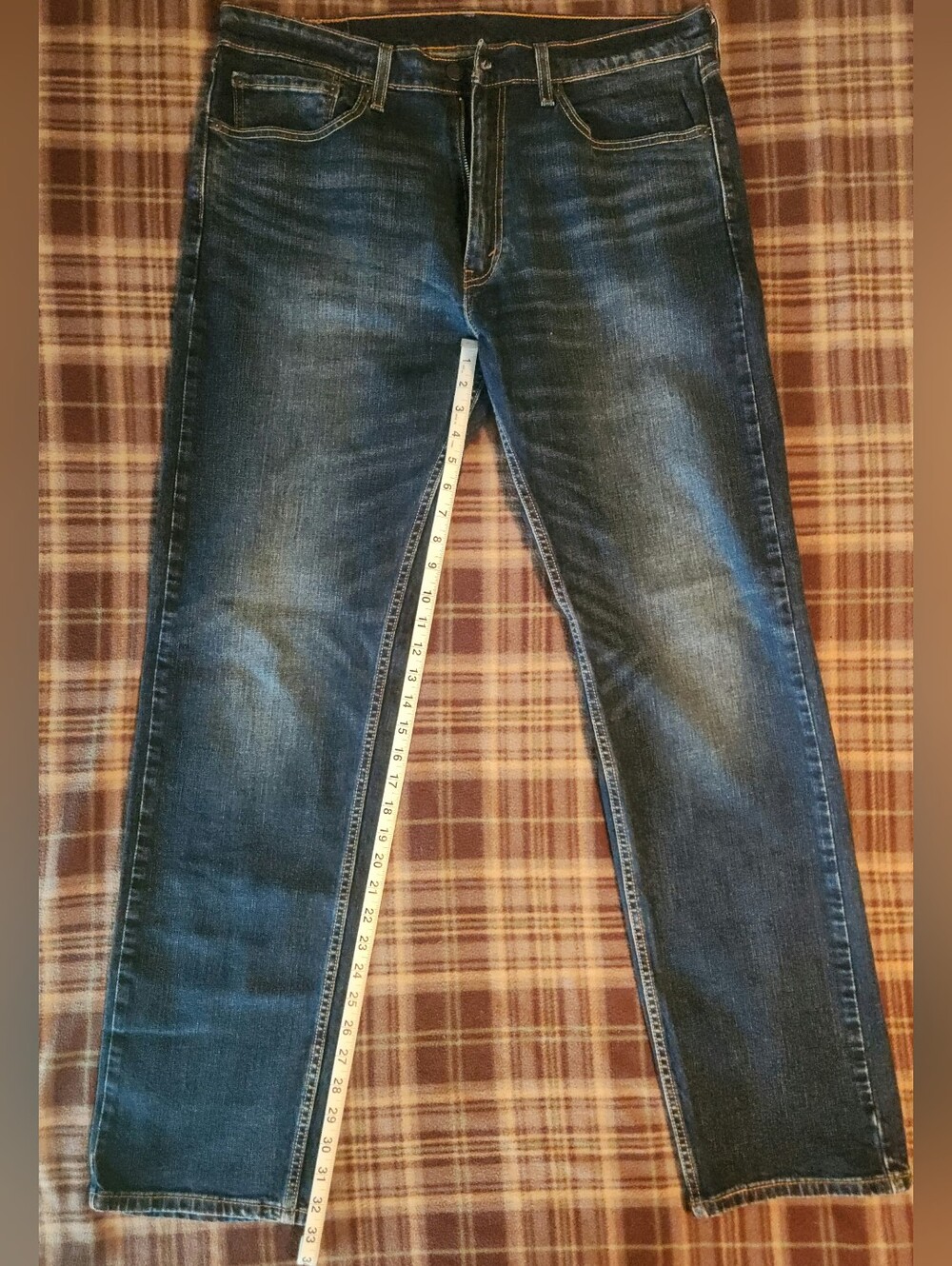 Levis Men's 505 Blue Jeans Size 36x34